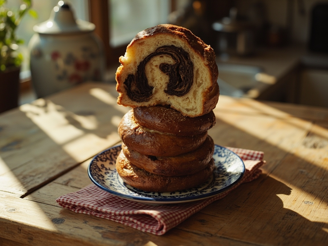 Babka de chocolate.